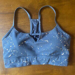 Jessica Simpson Gold and Grey Sports Bra